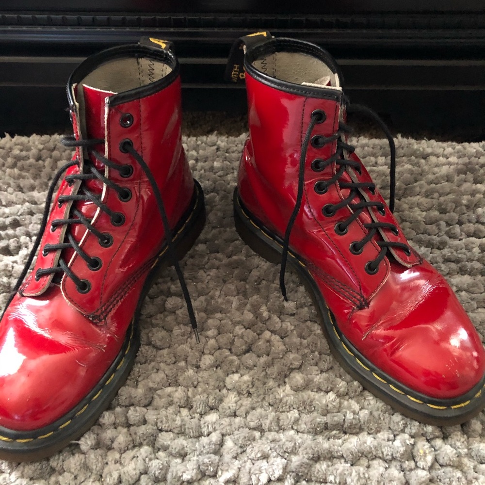 Cherry Red Dr Martens Boots